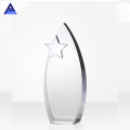 Ball Shaped Metal Award Stress Crystal Trophy Star